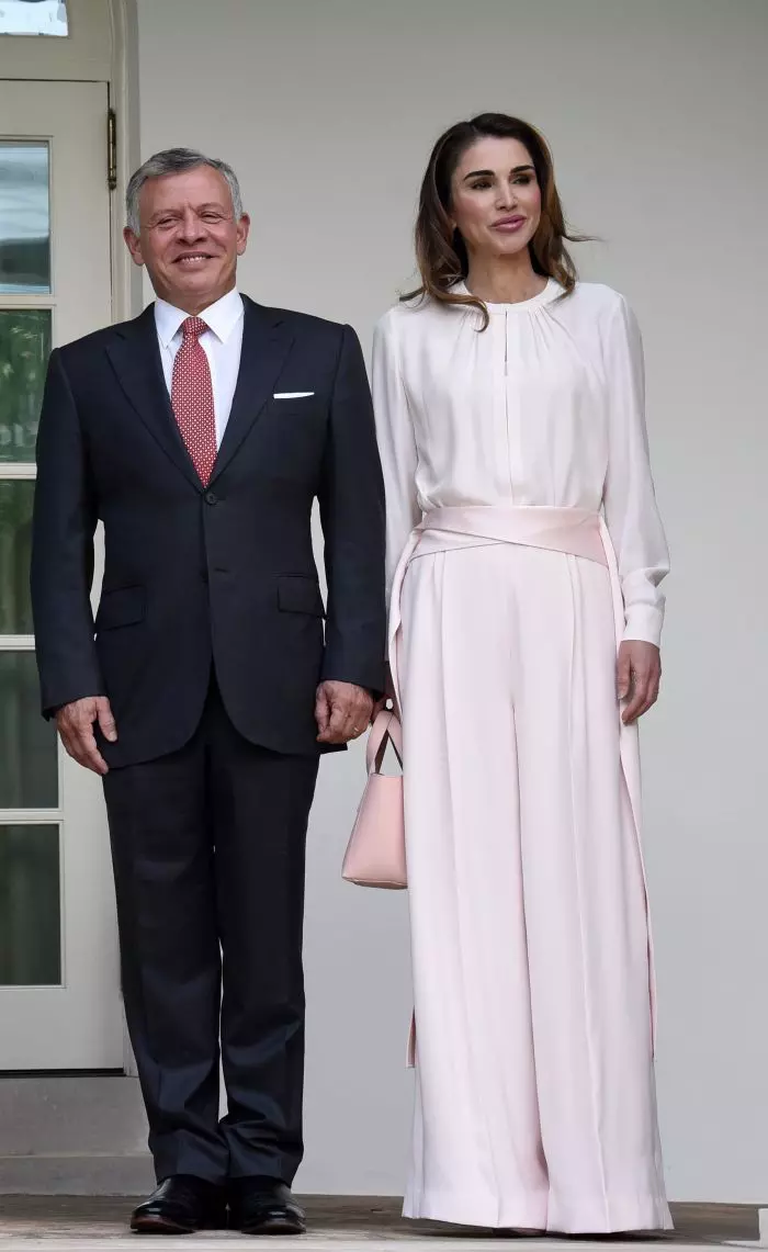 Donald Trump welcomes King Abdullah II and Queen Rania of Jordan