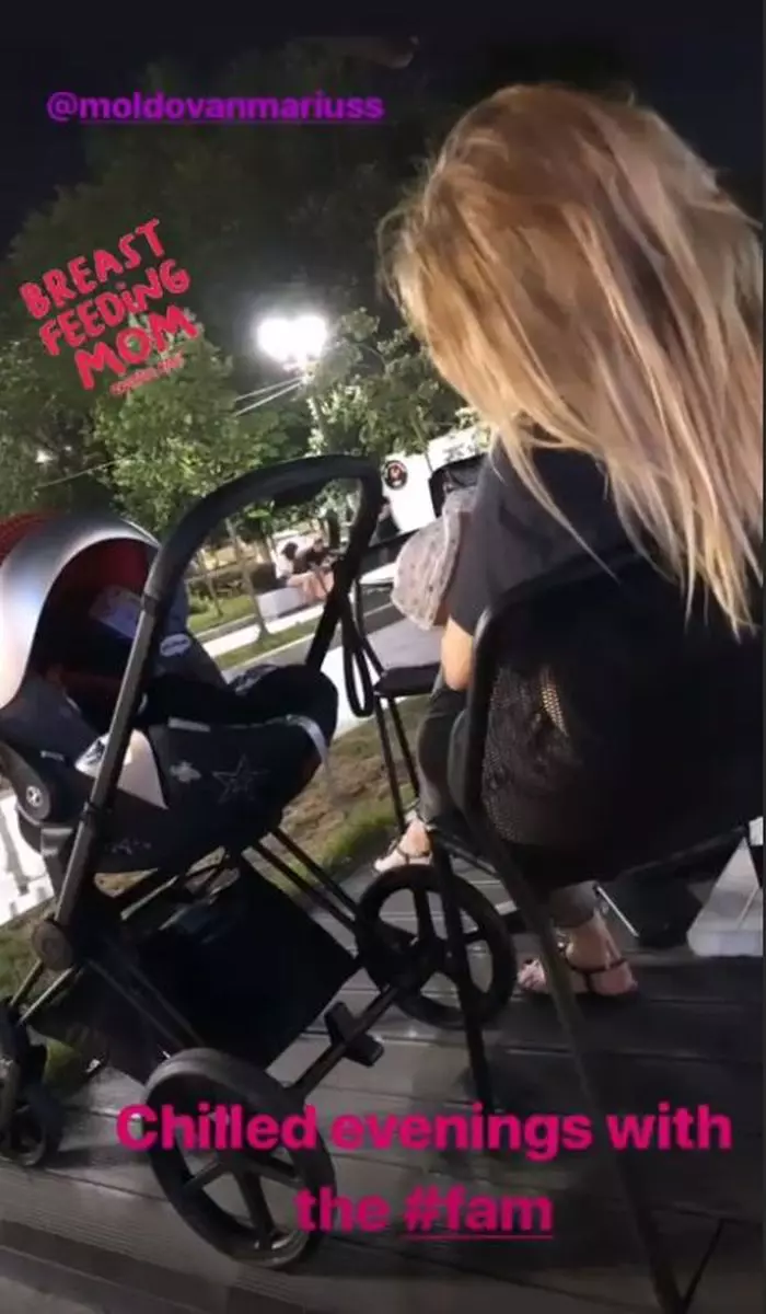 Flavia Mihășan a alăptat în public