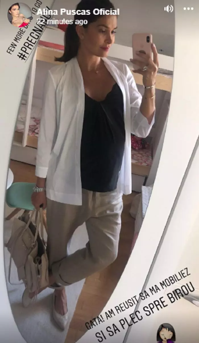 Alina Puscas va deveni mamă pentru a treia oară