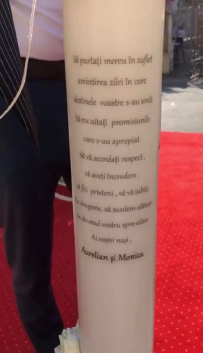 Lumânările de la nunta Andreei Bălan