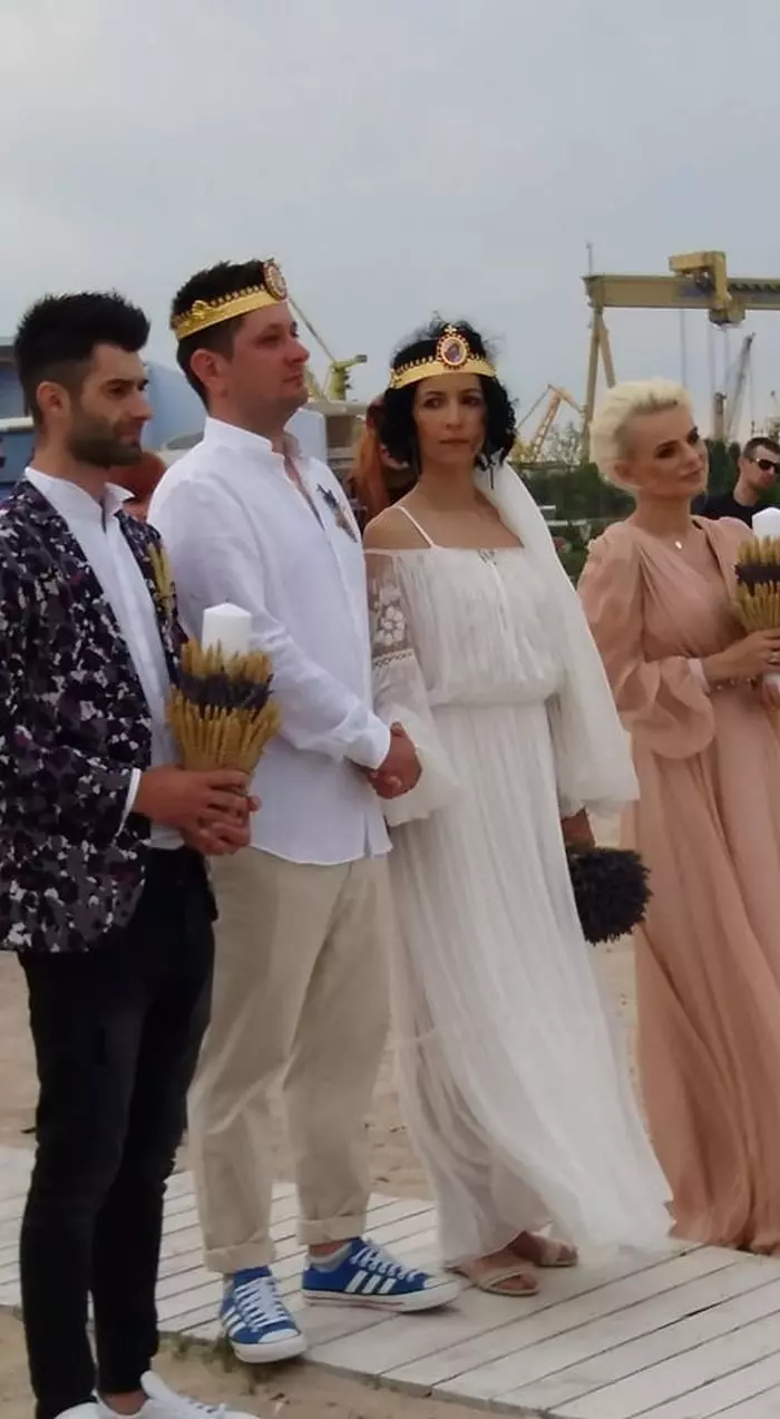 Jojo, Oana, Octavian și Paul - momentul cununiilor.