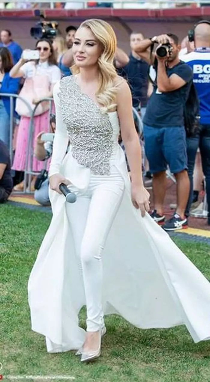 Irina Baianț la ceremonia dedicată Simonei Halep