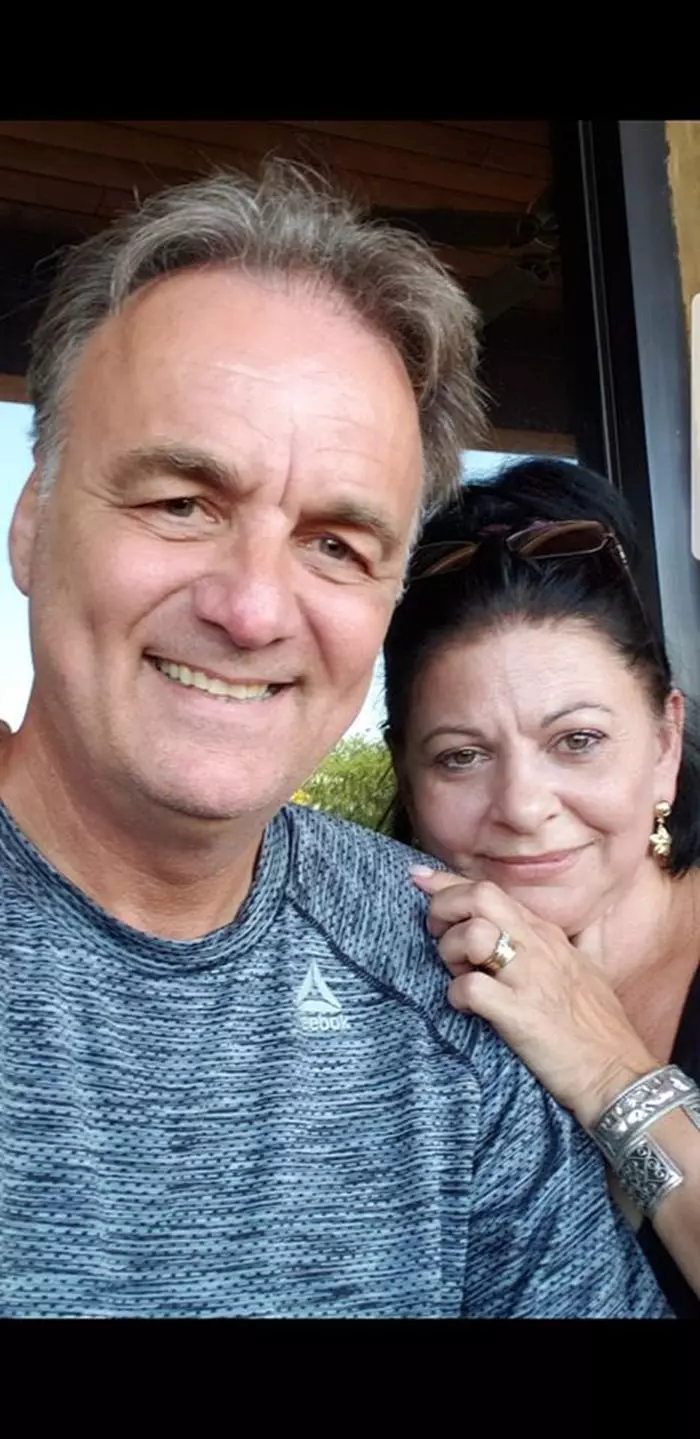 Elena Cârstea și soțul ei