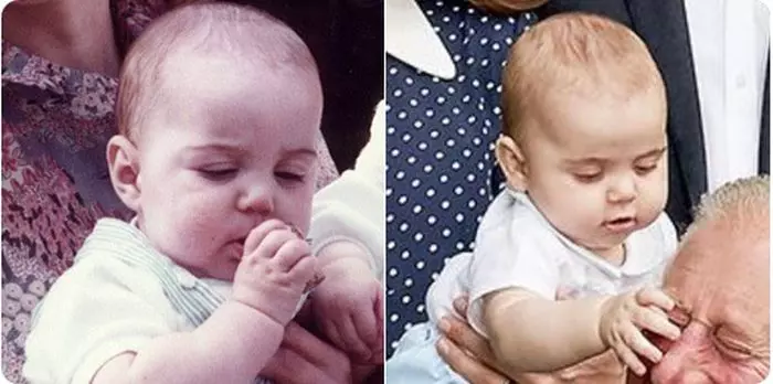 Asemănarea dintre Kate și Louis este frapantă.