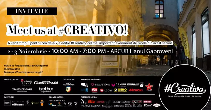 INVITATIE Eveniment #Creativo 2-3 Nov