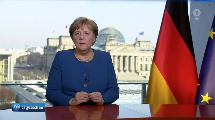 Angela Merkel suspectă de coronavirus
