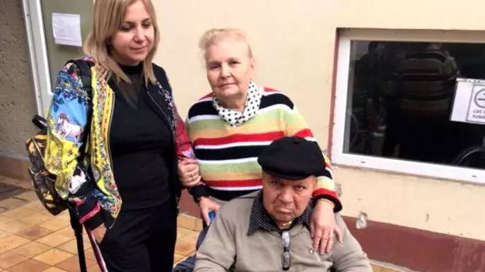 Carmen Șerban și părinții ei