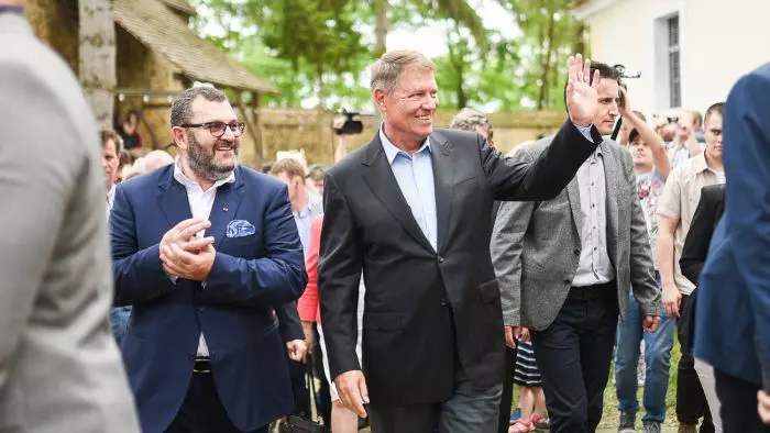 Președintele României, Klaus Iohannis și Michael Schmidt