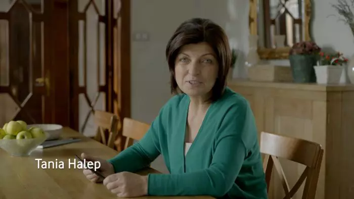 Tania Halep s-a făcut remarcată în 2014, când a fost protagonista unui spot publicitar.