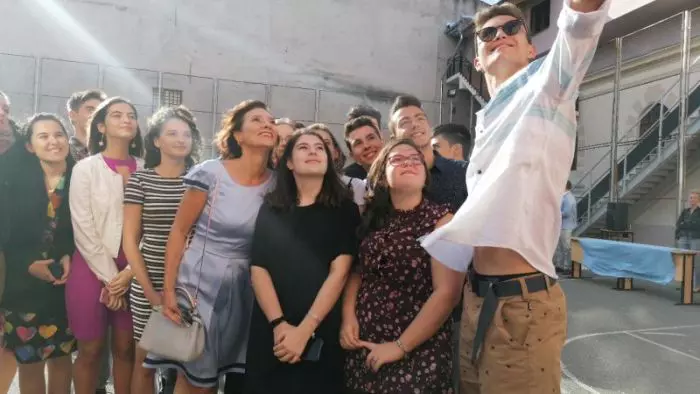 Carmen Iohannis prima zi de scoala 5