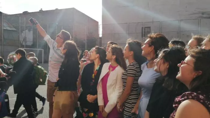 Carmen Iohannis prima zi de scoala 6