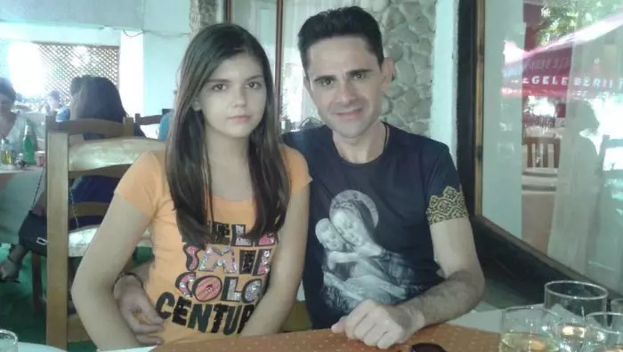 Ana Maria Preda şi tatăl ei, Aurelian Preda