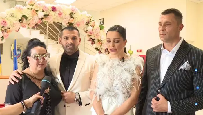 Nașii lui Florin Pastramă și Brigitte