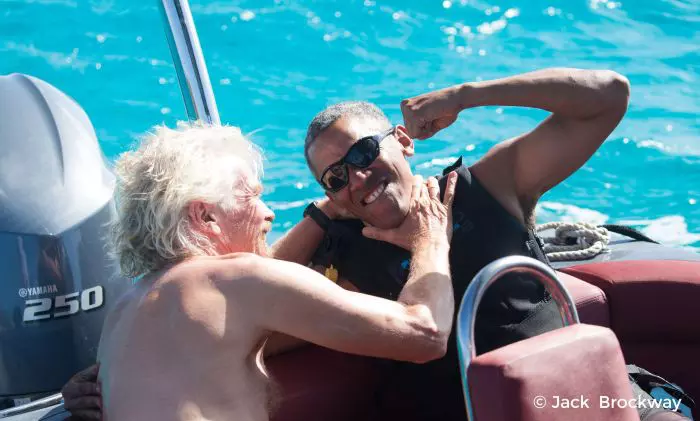 Barack Obama și Richard Branson