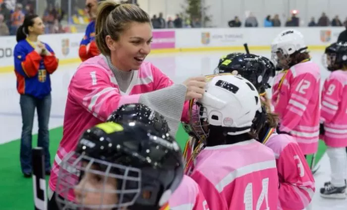 Simona Halep are propria echipă de hochei