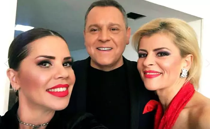 Sanda Ladoși, alături de Luminița Anghel și Ovidiu Komornic