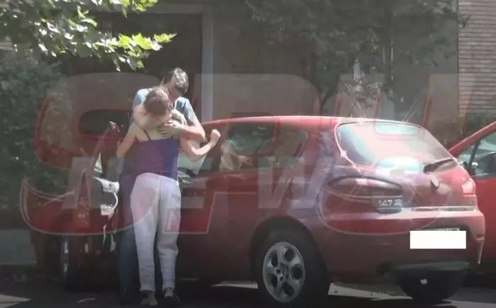 Alexandru Papadopol și Adriana Titieri, sărut pătimaș