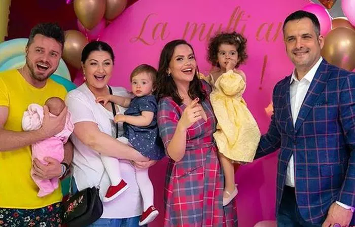 Tavi Clonda, Gabi Cristea, Cristina Șișcanu, Mădălin Ionescu și copiii