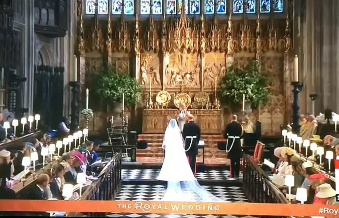 Printul Harry si Meghan Markle la altar nunta regala 1