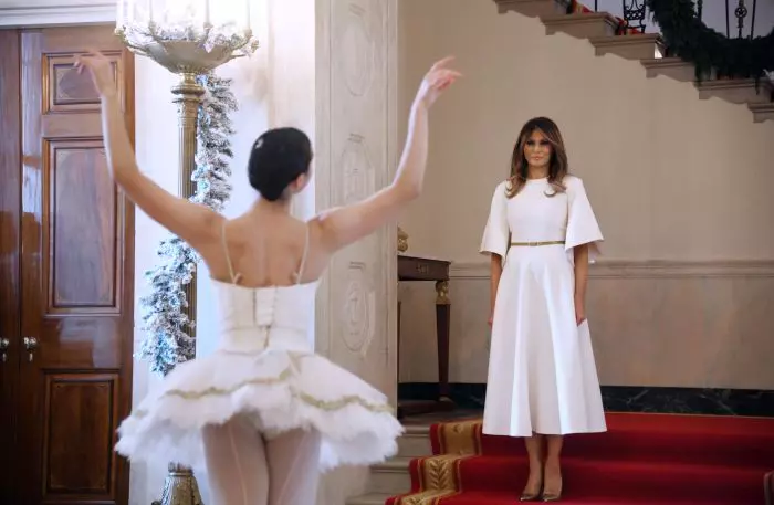Primul Crăciun la Casa Albă al Melaniei Trump