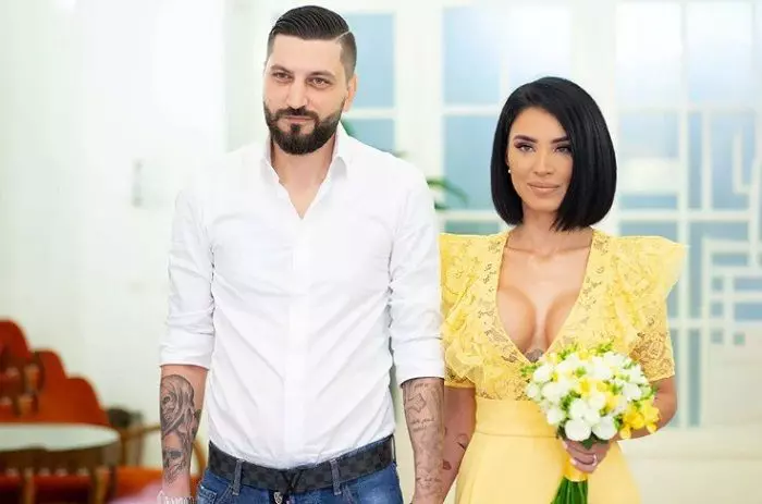 Adelina Pestrițu și Virgil Șteblea la cununia civilă