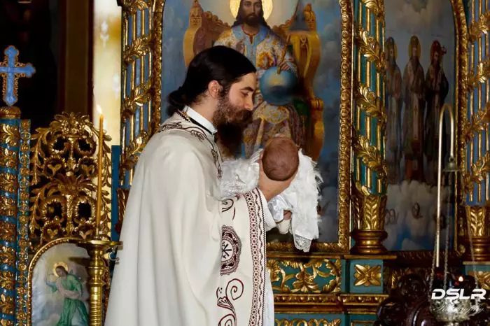 Botezul fetiței lui Alex Anghel