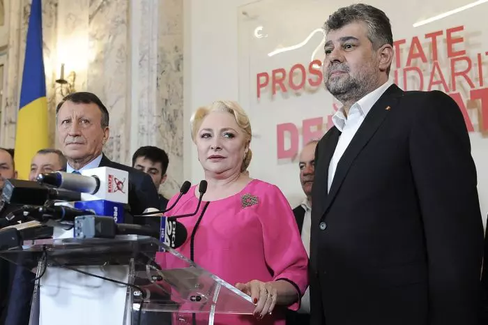 Viorica Dăncilă și Marcel Ciolacu