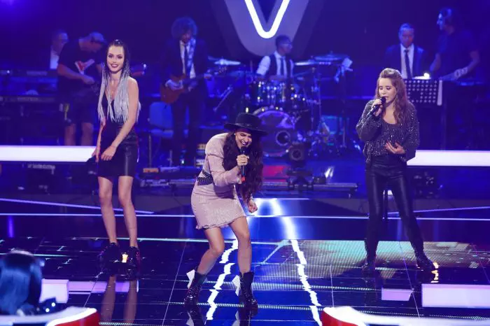 Emanuela, Cristina și Amanda la Vocea României