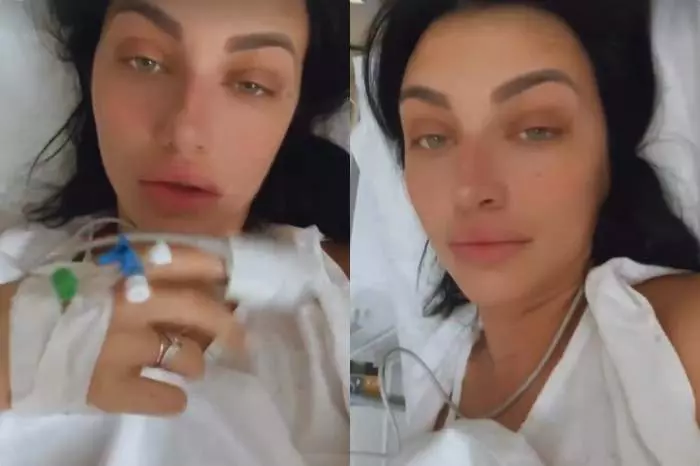 Ana Porgars cu branula