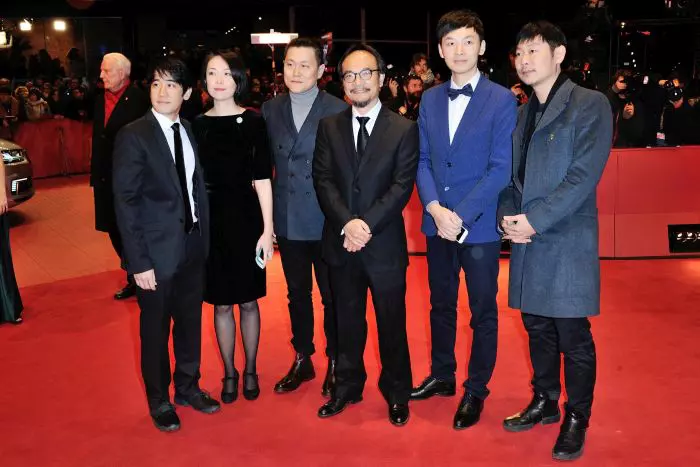 Director Liu Jian, producer Yang Cheng and guest
