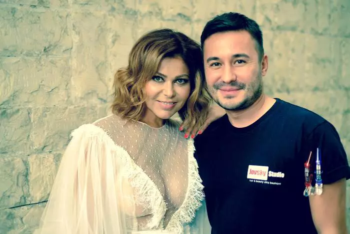 Adrian Perjovschi si Miki