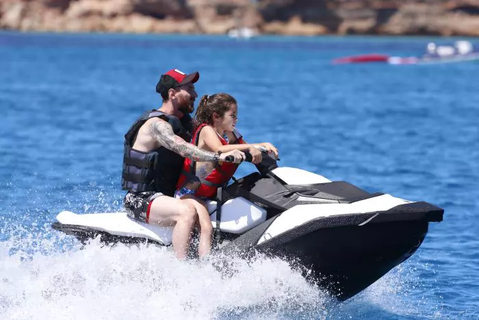 Leo Messi și fiica sa