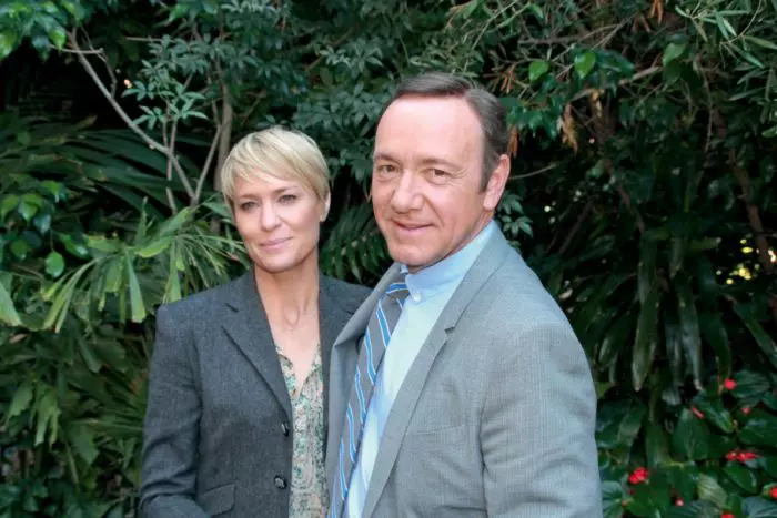 Kevin Spacey si Robin Wright, partenera sa din House of Cards