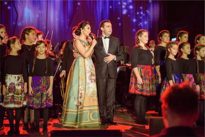 Andra şi Andi Moisescu la concertul "Andra for Hope"