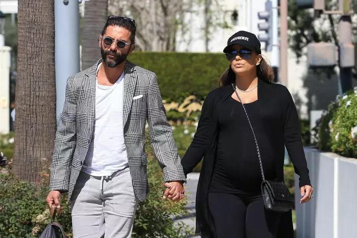 Pregnant Eva Longoria and Jose Baston head to a doctors appointment in Beverly Hills