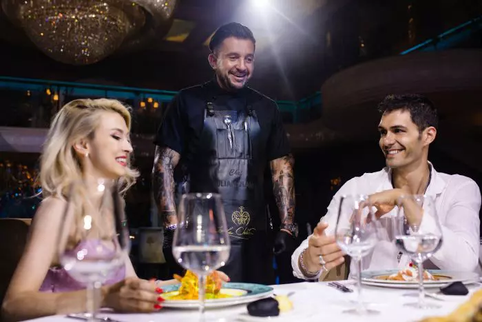 Andreea Balan, George Burcea, Chef Iulian Olaru