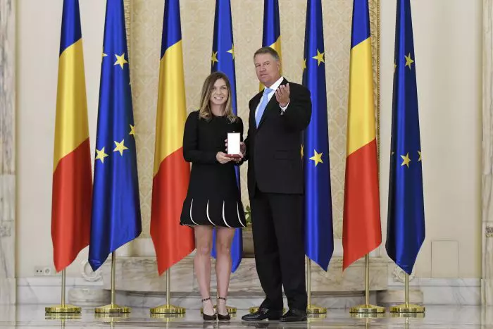 Simona Halep și Klaus Iohannis