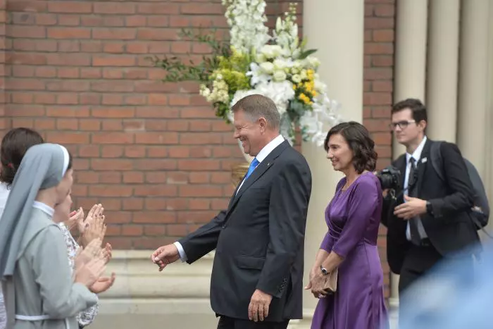 Klaus Iohannis si Prima Doamna la Bucuresti