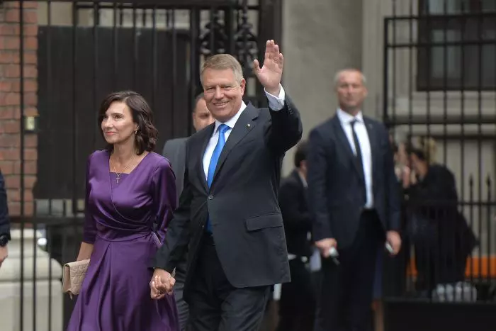 Klaus Iohannis si Prima Doamna la Bucuresti