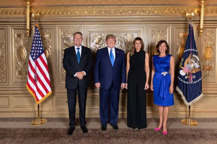 Klaus Iohannis si Prima Doamna in America