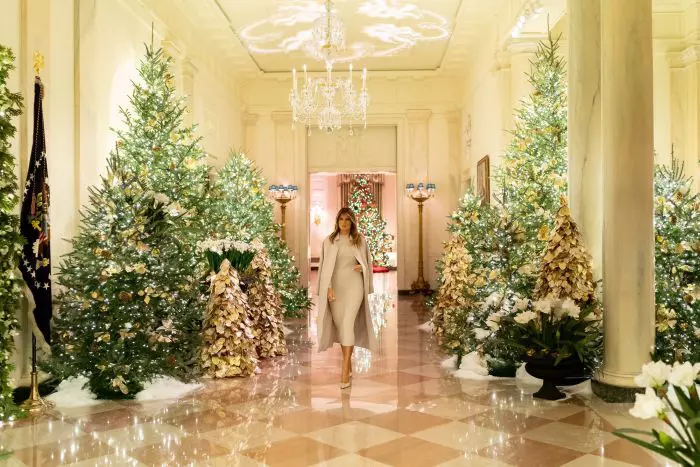 Melania Trump s-a ocupat personal de decorațunile de Crăciun de la Casa Albă.