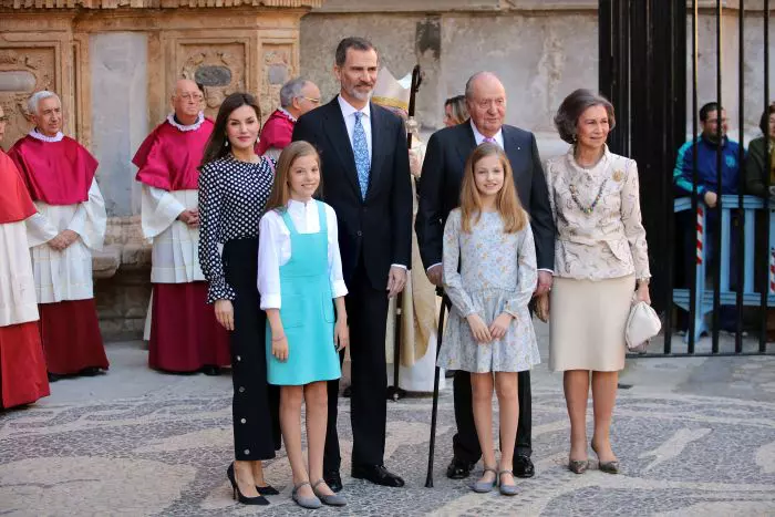 Spanish Royals At Easter Mass Ceremony - Palma De Mallorca