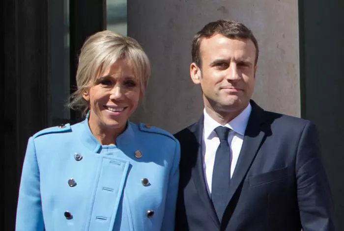 Brigitte si Emmanuel Macron
