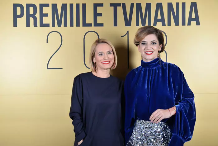 Andreea Esca și Amalia Enache la Premiile TVmania 2018