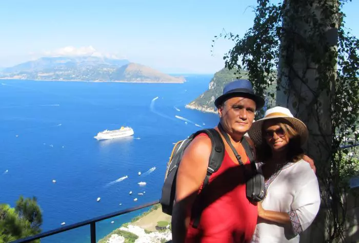 Carmen Trandafir și soțul ei