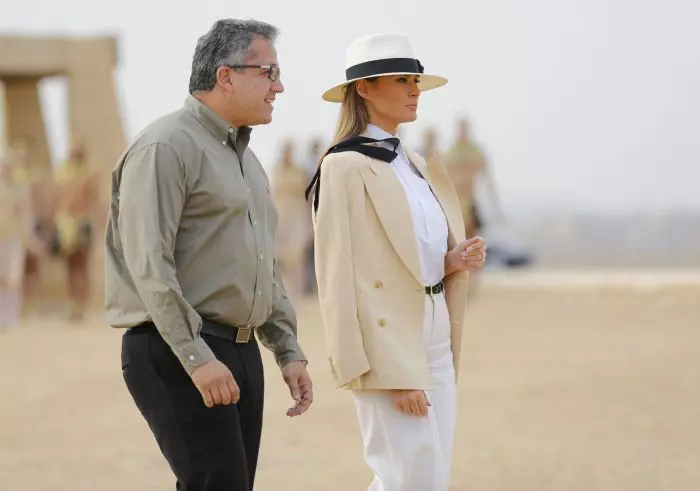 Melania Trump în Egipt