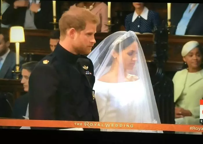 Printul Harry si Meghan Markle la altar nunta regala