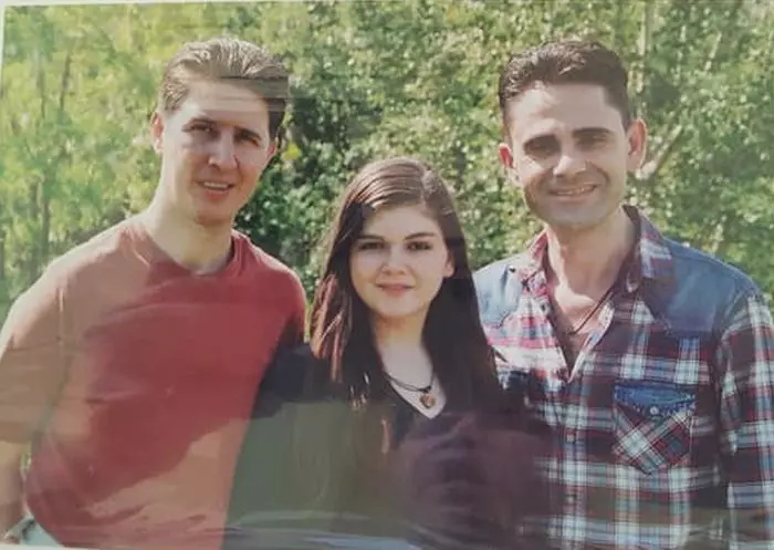 Anamaria Preda, alături de tatăl ei, Aurelian Preda şi Nicuşor Iordan