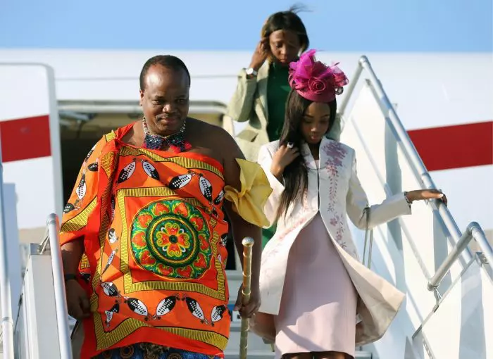 Regele Mswati al III-lea la Summitul Rusia-Africa, 2019