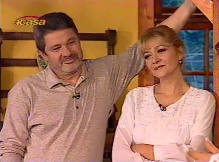 Catrinel Dumitrescu și Emil Hossu într-una dintre ultimele lor apariții televizate împreună.